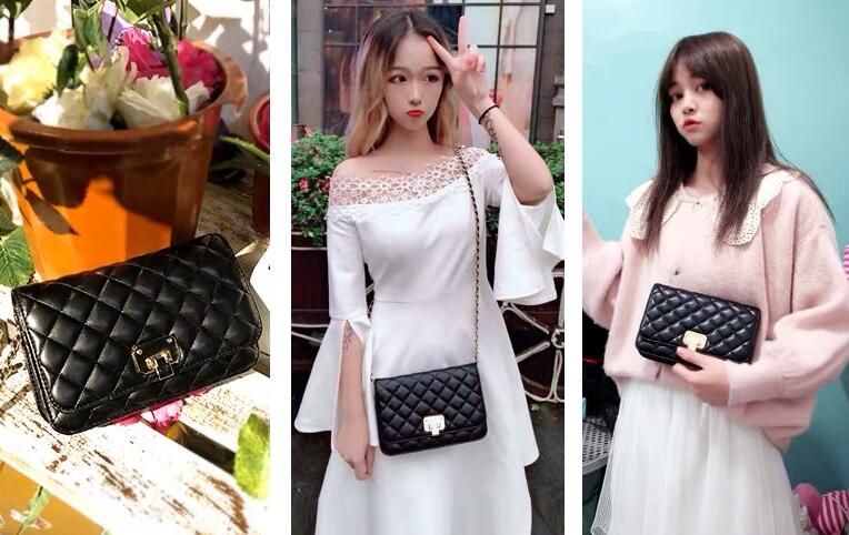 小香风菱格包diy材料包,百搭精致小包小香风