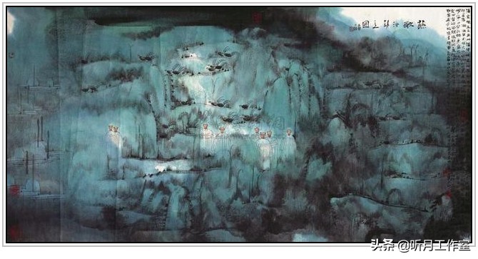 卢禹舜中国画欣赏,卢禹舜先生山水画创作