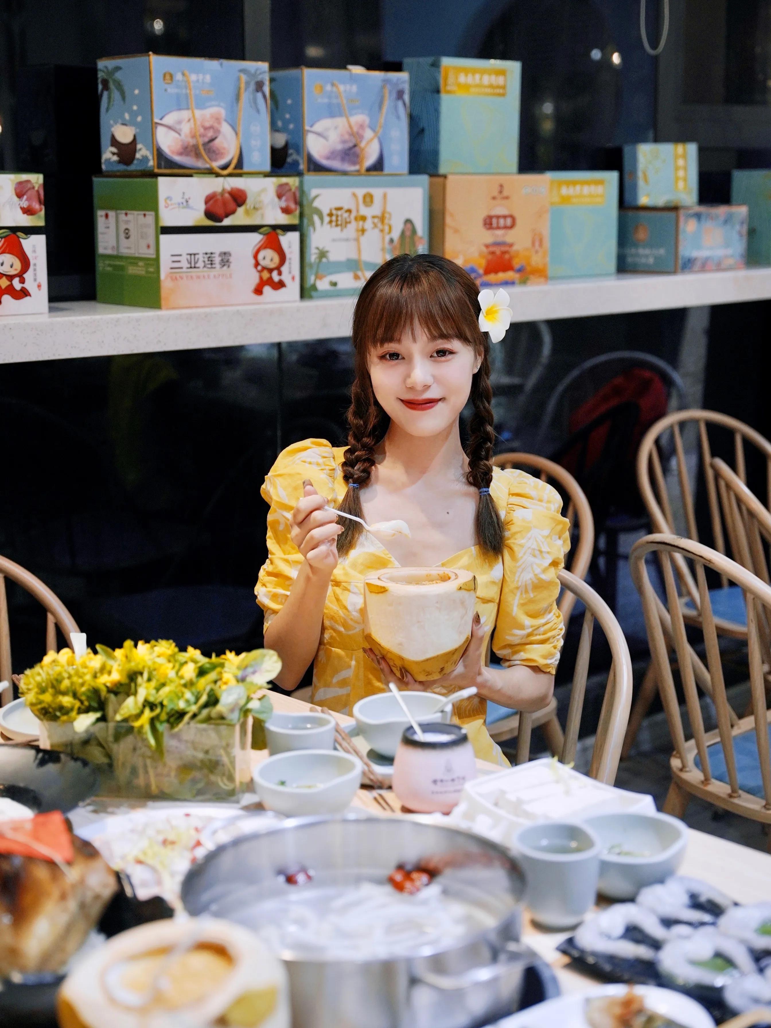 三亚椰子鸡网红餐厅,三亚美食网红