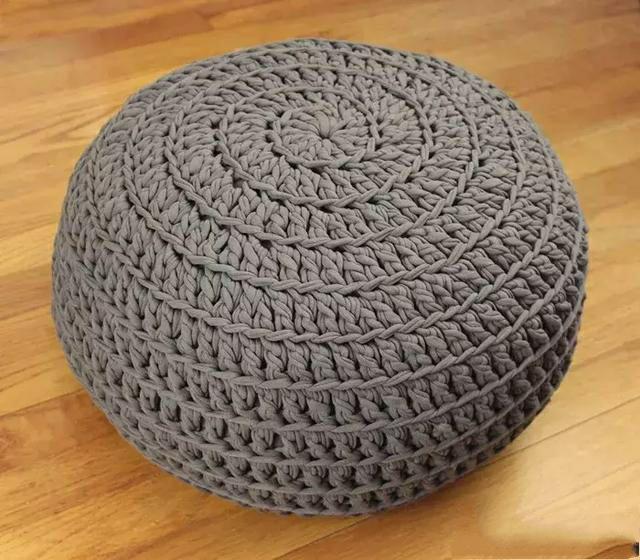 简单圆凳子毛线钩法,毛线钩圆凳子垫子教程视频