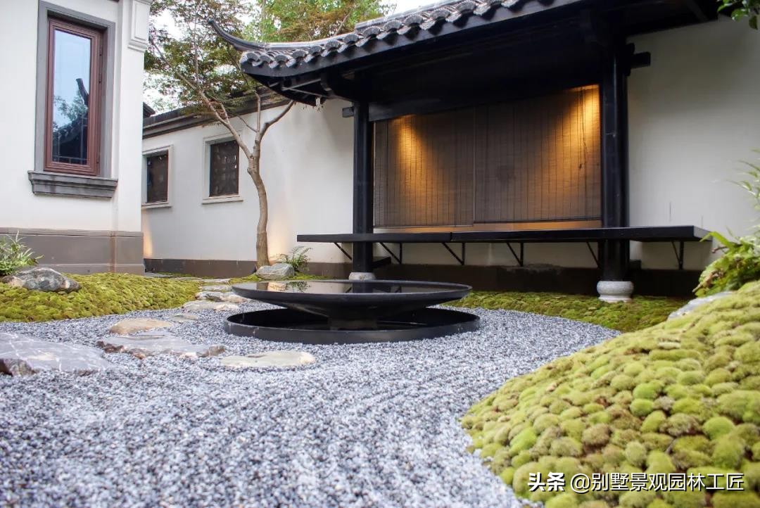 松江区禅意日式庭院设计,日式禅意园林小景观