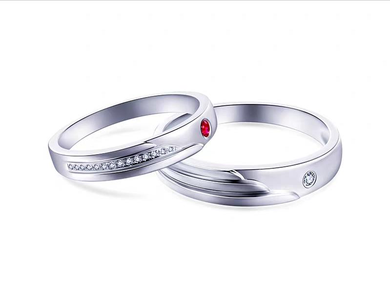 100左右纯银情侣对戒推荐,实体店买一对银的情侣对戒多少钱