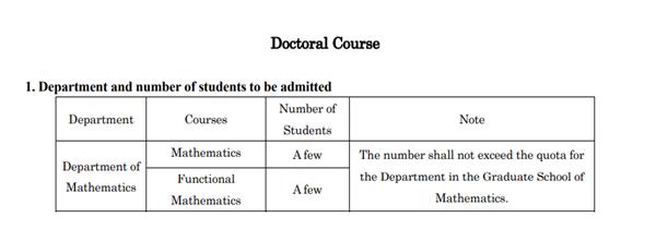 柠檬SGU|九州大学sgu英文授课数学专业硕博课程申请条件