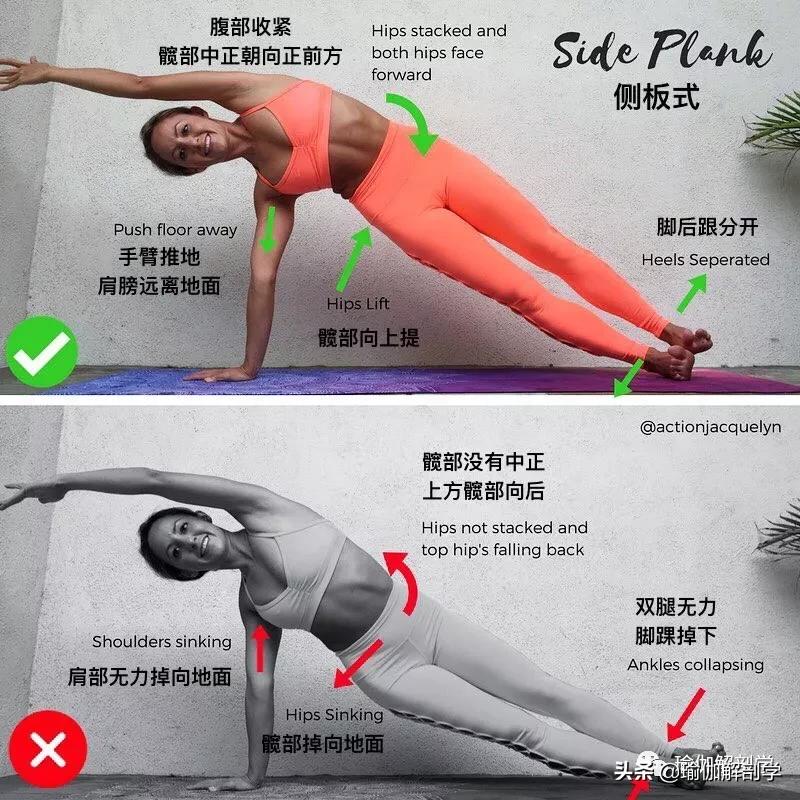 28个常见瑜伽体式,瑜伽25个正确错误动作对比