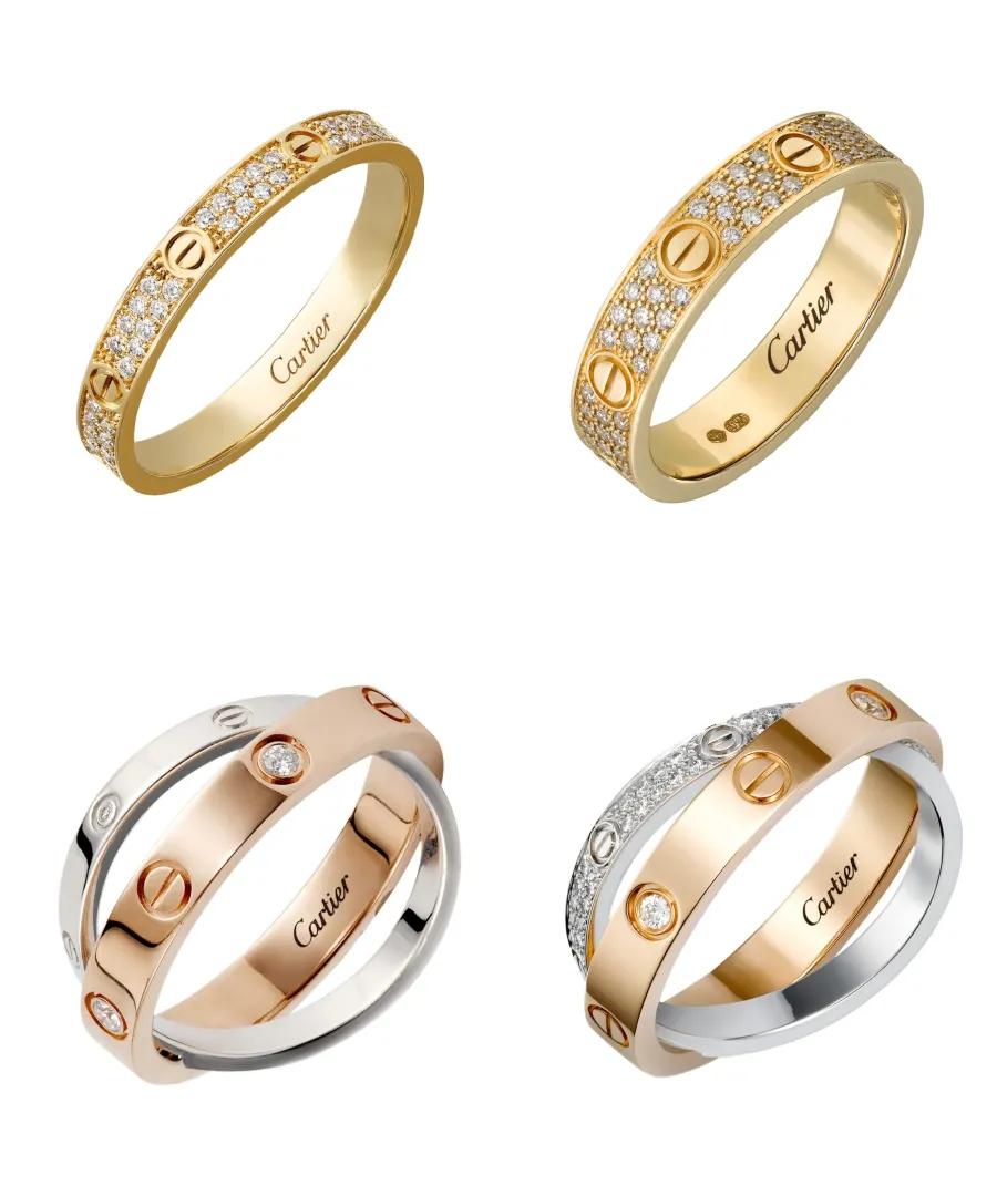 今年最新结婚对戒款式推荐,四大奢侈品牌结婚对戒