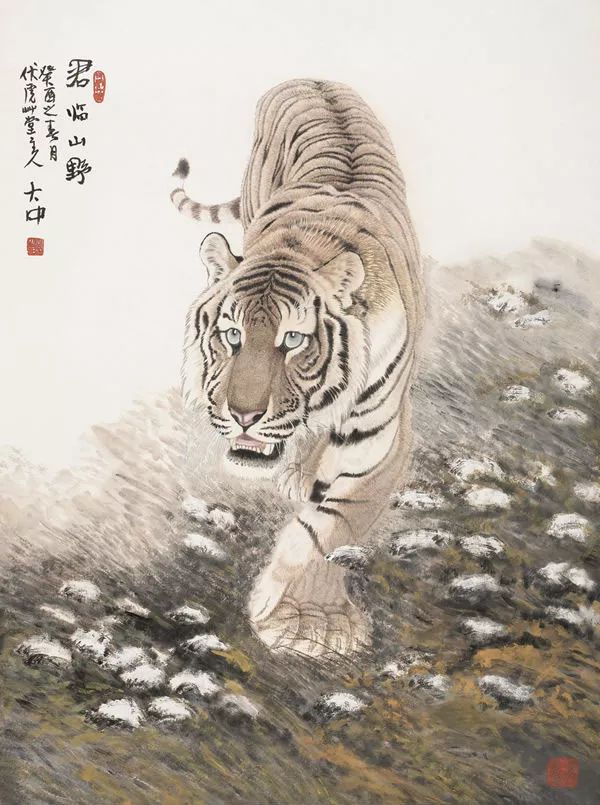 他笔下的虎充满了人的柔情与善意