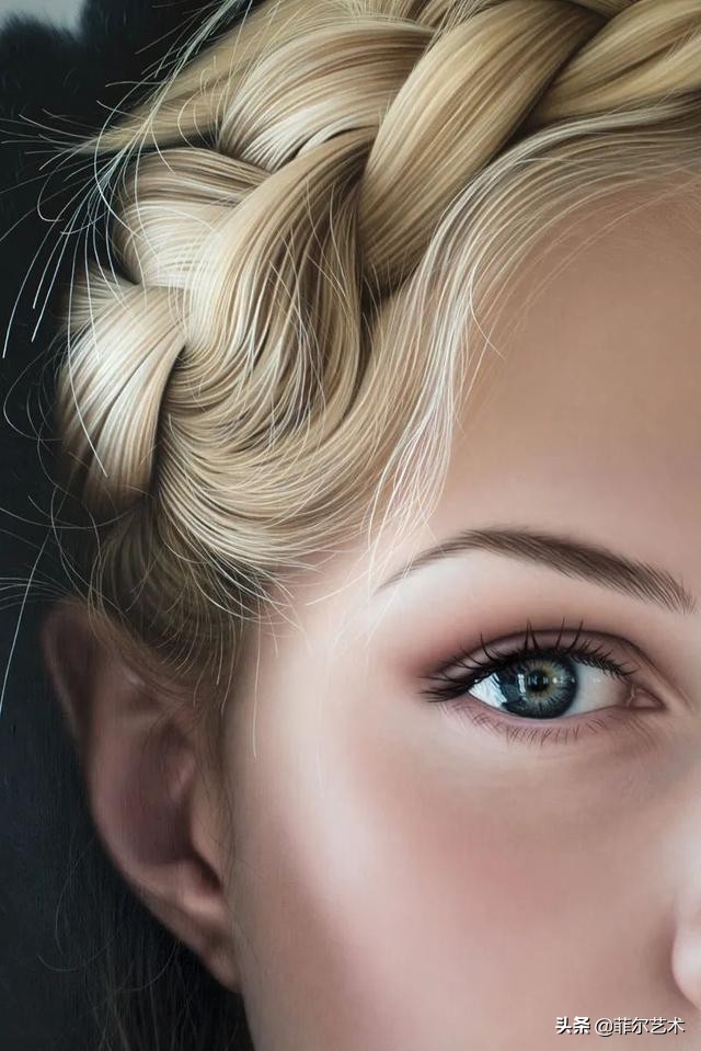 美女画家画美女，怎么看怎么美，看着她的画呼吸都要停滞了