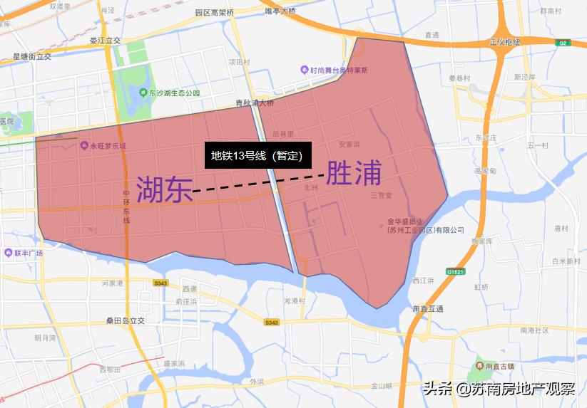 升级东沙湖街道，自此胜浦和奥体，再无区别