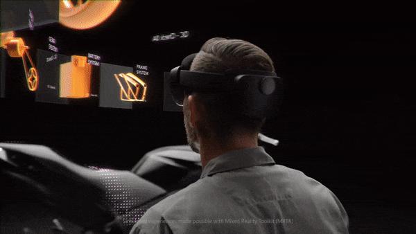 微软全息眼镜hololens演示视频,智能ar微软hololens眼镜