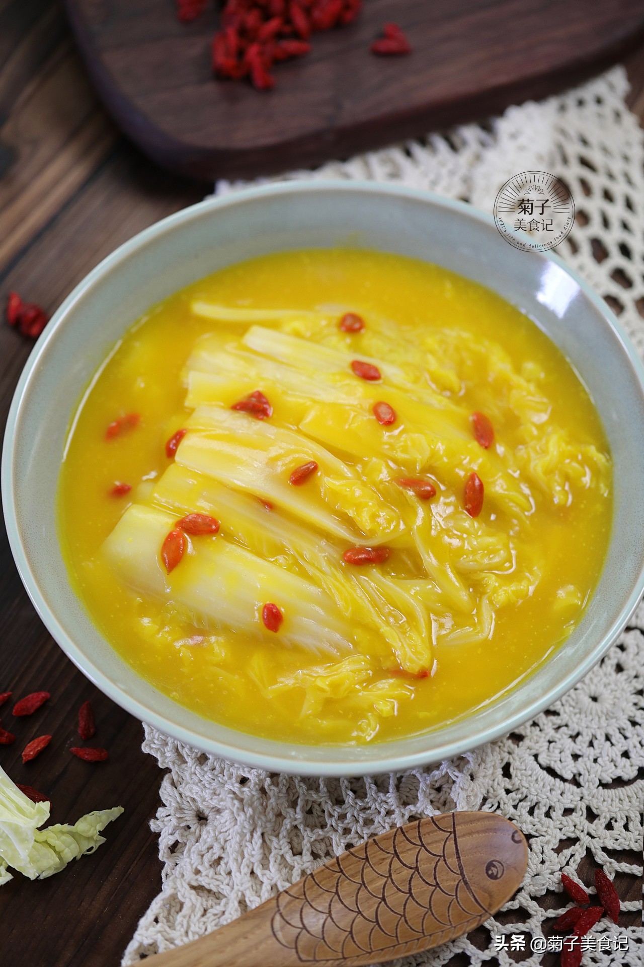 金汤娃娃菜家常菜,诱人美食高清图片