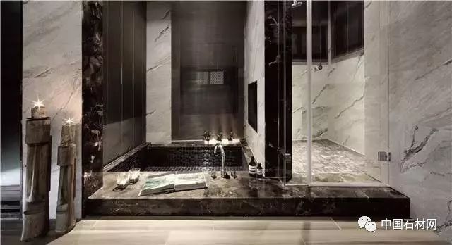 现代简约全屋大理石别墅效果图,轻奢风装修大理石别墅图片