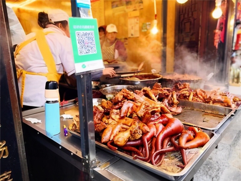 青岩古镇吃猪脚视频,青岩古镇猪脚的描述