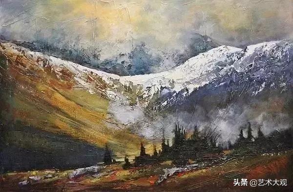 外国女画家油画风景作品清新,琳达油画作品欣赏