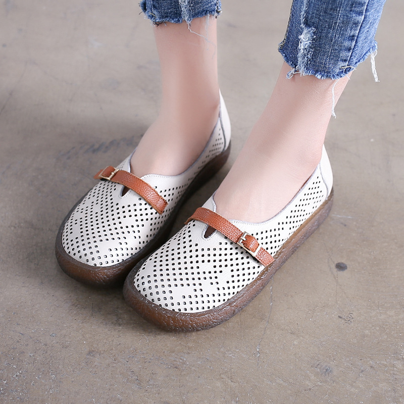 最新款软底不累脚包头鞋百搭款,这个季节穿的流行休闲鞋女款