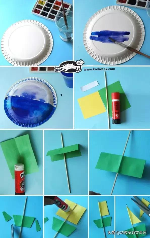 幼儿大班手工创意植物,幼儿园手工纸盘创意设计