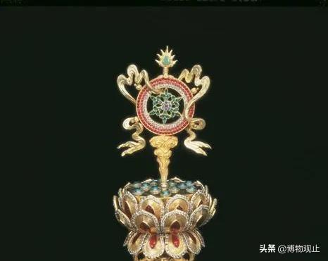 铜质藏传法器五股金刚,藏传佛教法宝图