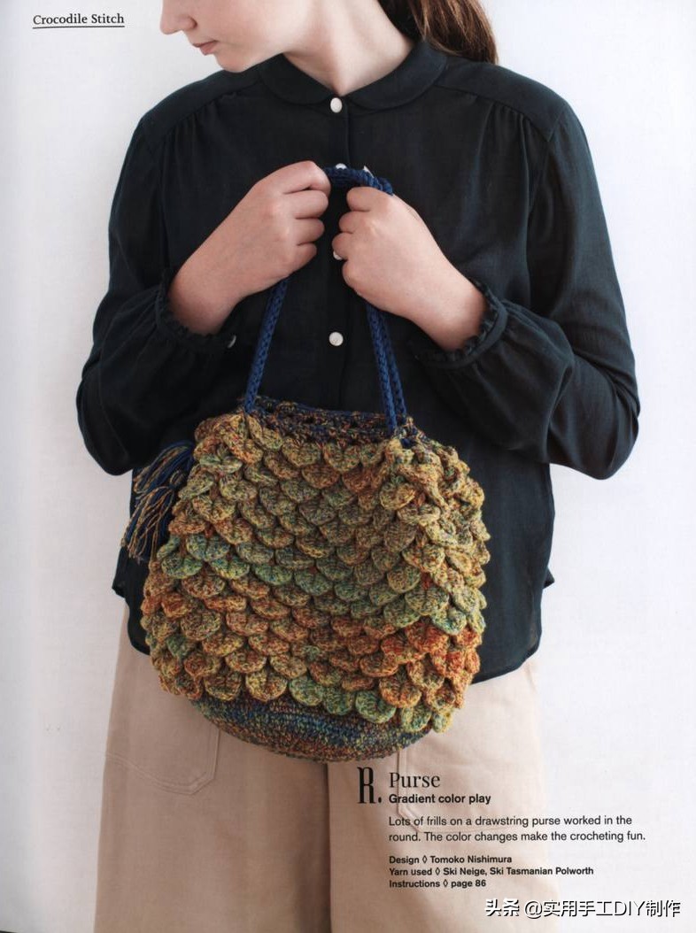 钩简约包包教程视频,适合夏天背的钩编包包花样图解