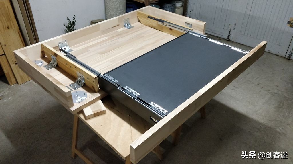 自己动手做一个节省空间的电脑桌,自制内藏电脑桌最全教程