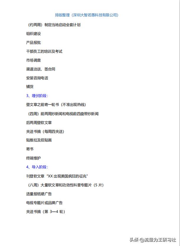 史玉柱亲笔写的脑白金策划方案