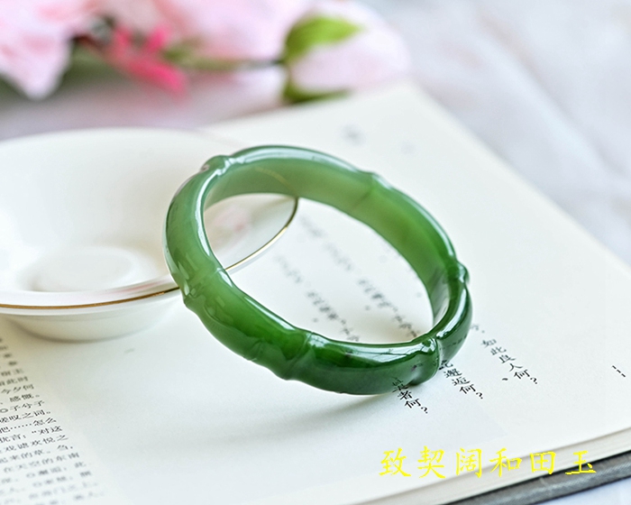 和田玉几何造型手镯,和田玉手镯臻选