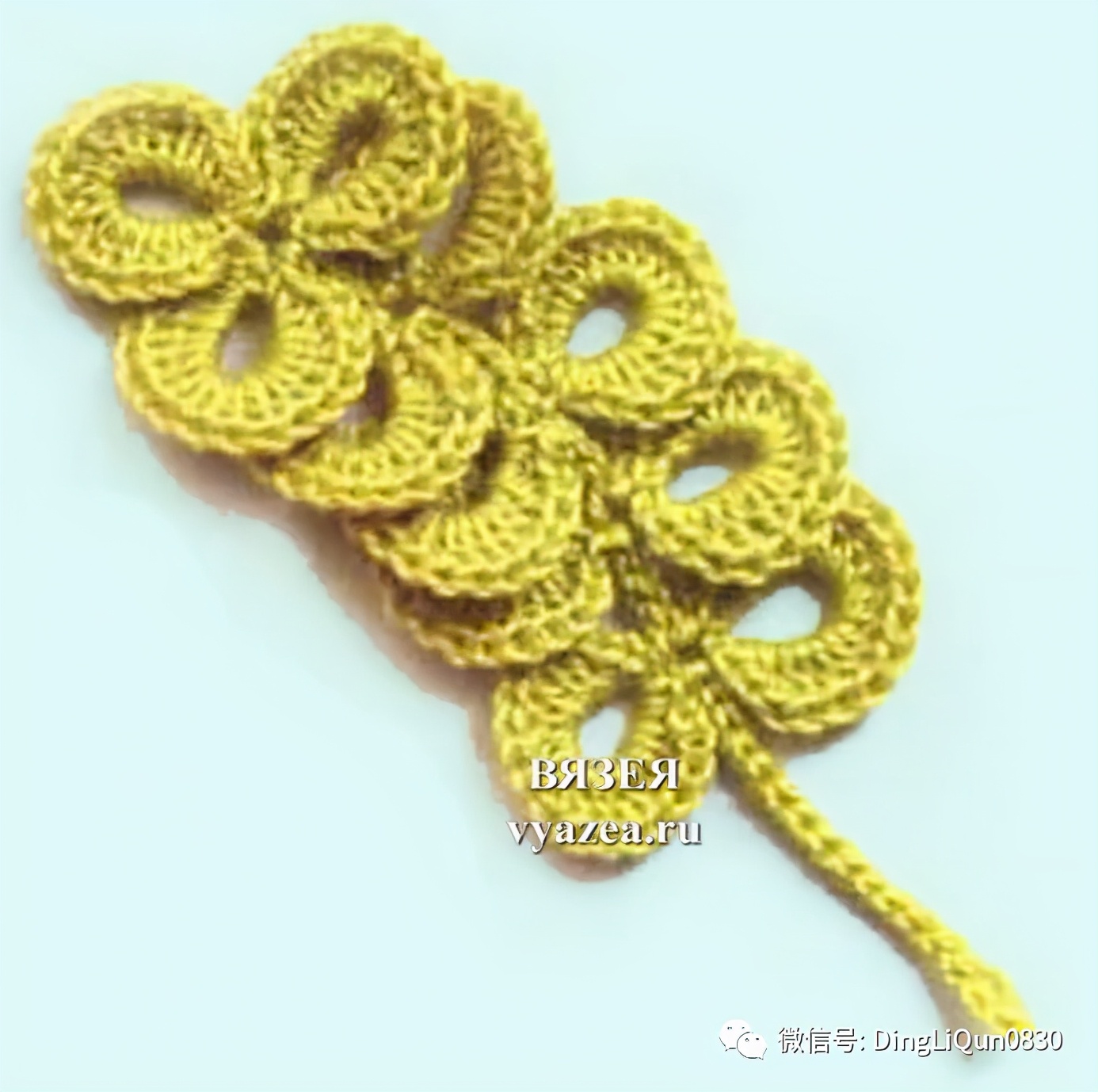 树叶钩针编织大全图解,树枝树叶的编织图解