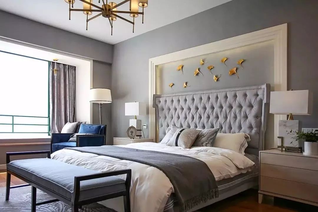 260㎡美式3居-全屋轻奢蓝精致又气派-满堂喜装饰集团