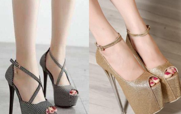 矮个子穿高帮增高鞋,女生恨天高高跟鞋穿搭