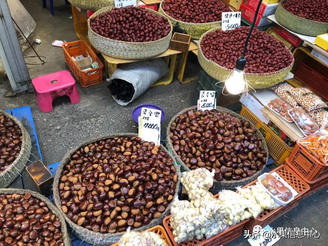 韩国的蔬菜水果批发市场,韩国最便宜的苹果水果