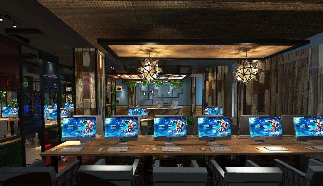 贵州网咖装修效果图,网咖装修大概多少钱