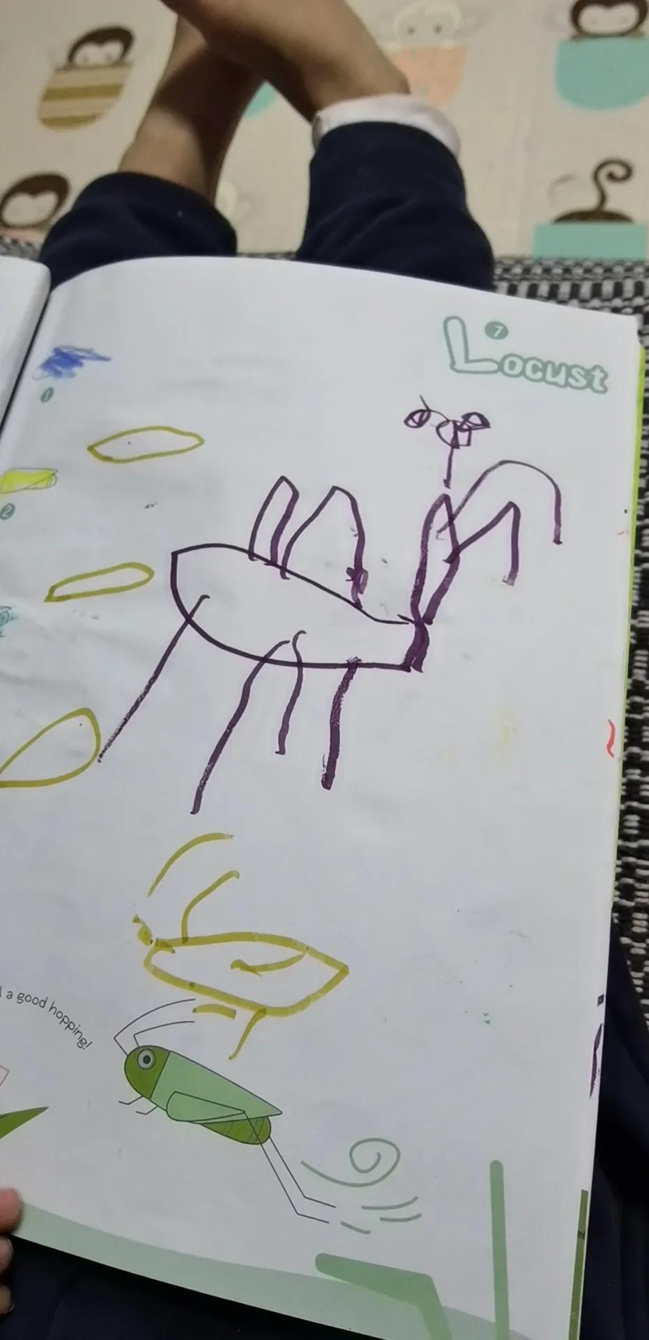 小孩的绘画作品及画具收纳,小孩的绘画作品做成书