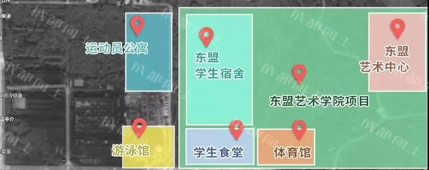 大运村建设火热朝天，成都大学已经上天