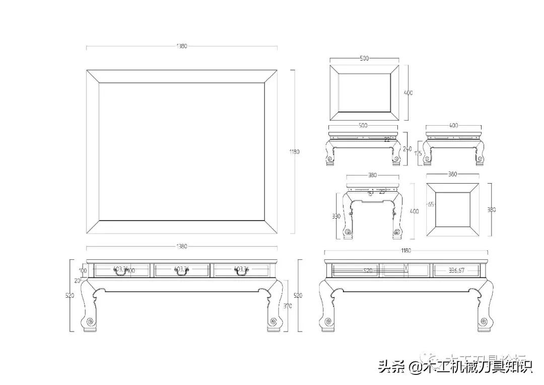 板式家具cad图纸带安装效果图,家具cad图纸生成清单