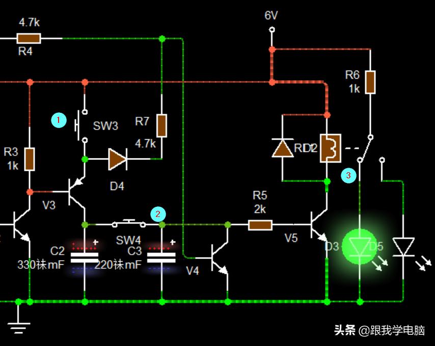 测试三极管的简单电路,简单的三极管放大实验