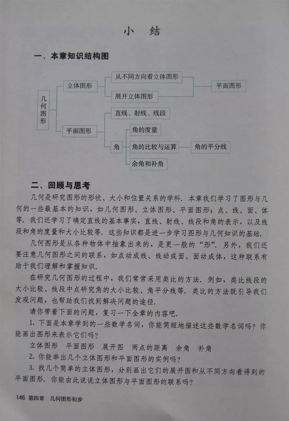 预习必备|初中数学人教版，七年级上册电子课本