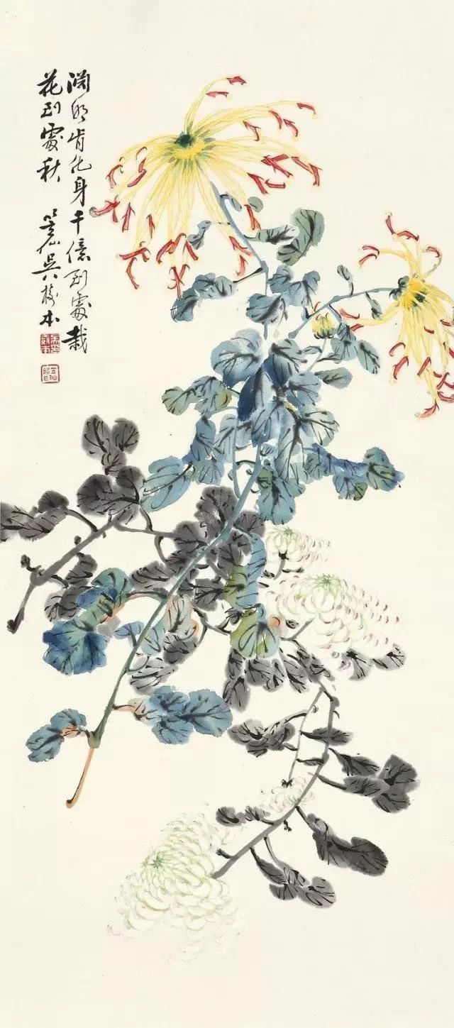 他是“海派三菊”之一，他画的菊花迷醉了秋天！