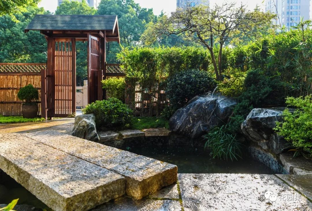 园林式办公区效果图,办公区花园景观设计