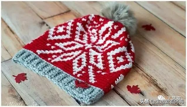 毛线编织有帽沿的冬帽,最新款毛线帽子编织教程日系帽