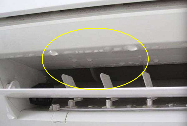 美的空调漏水内机漏水一滴一滴的,空调内机和外机连接管漏水还结霜