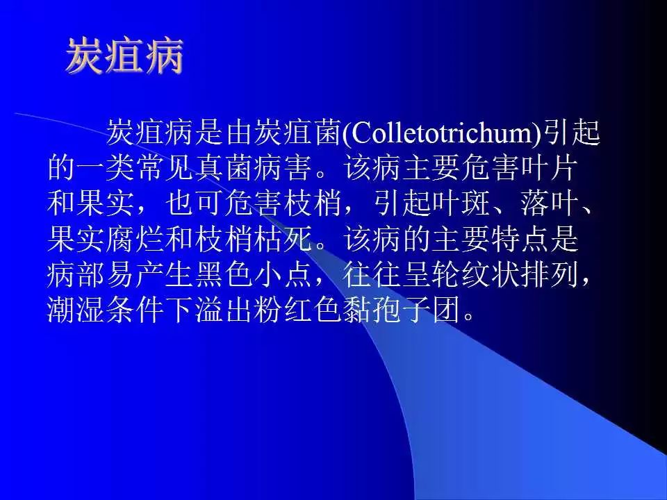 如何识别植物炭疽病和叶斑病,植物炭疽病的介绍