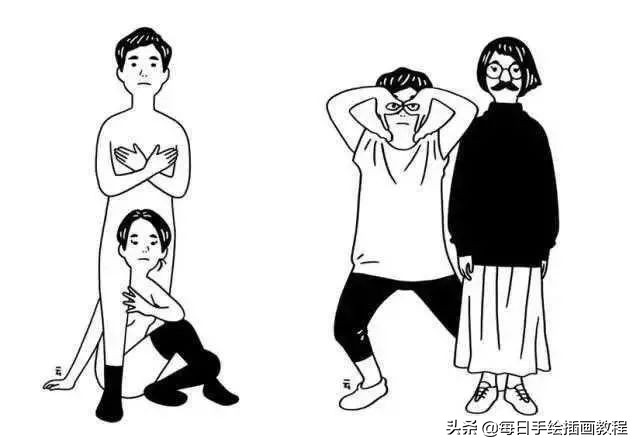 日本大师画插画,日本风格诡异插画