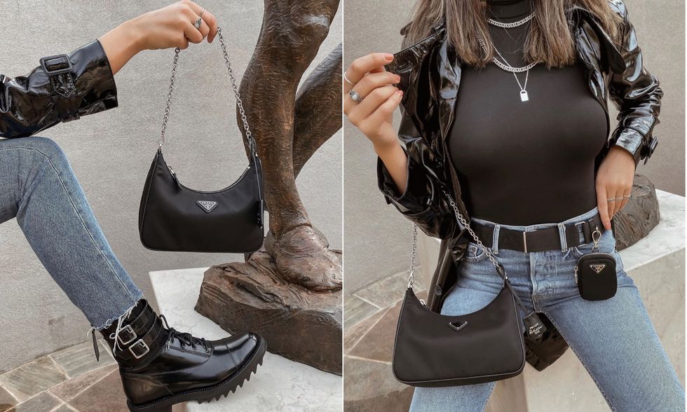 prada男士单肩尼龙小包,prada尼龙小包