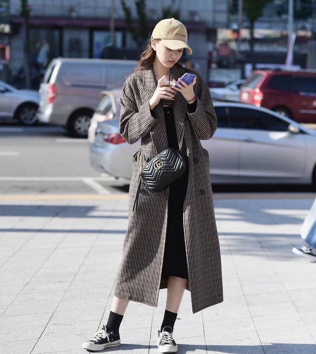 韩国复古风穿衣搭配,韩国首尔女生的早秋穿搭