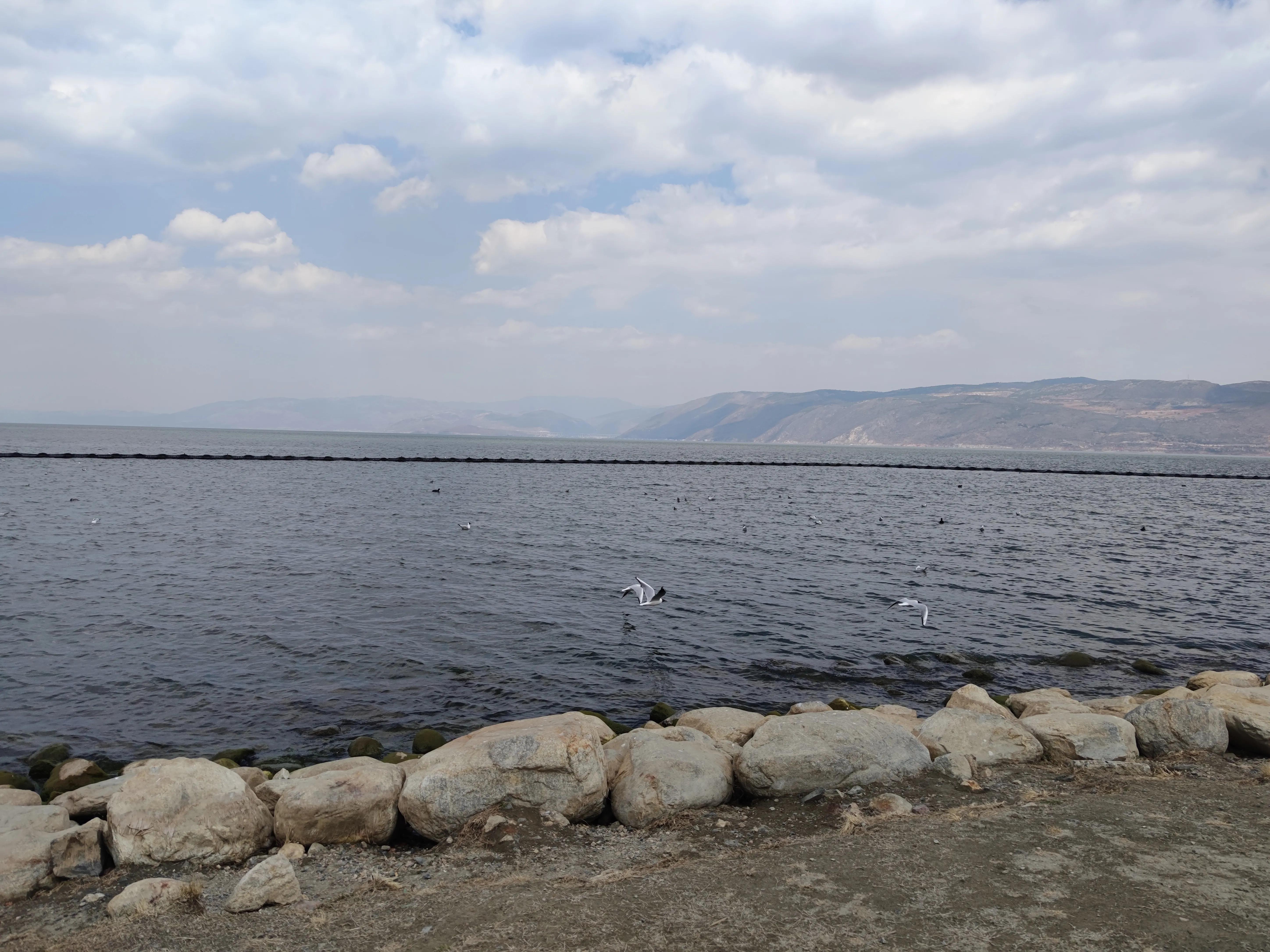 云南大理洱海龙龛古渡码头,云南洱海龙龛码头人多视频