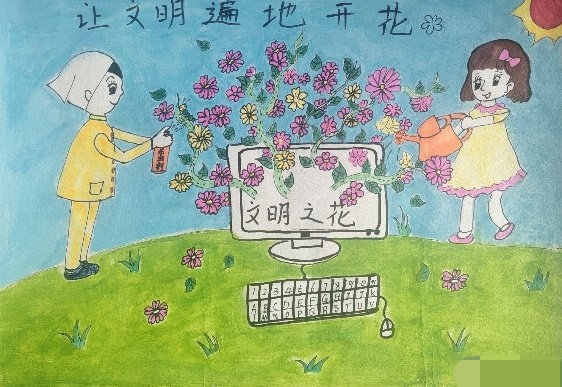 暑假安全主题绘画图片大全,安全教育主题画作品三年级可打印