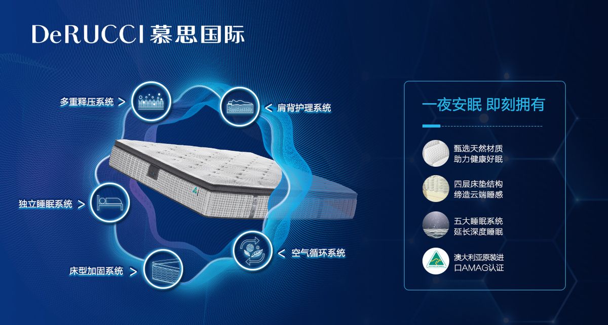 慕思成为中国寝具的标杆,慕思健康睡眠系统枕头