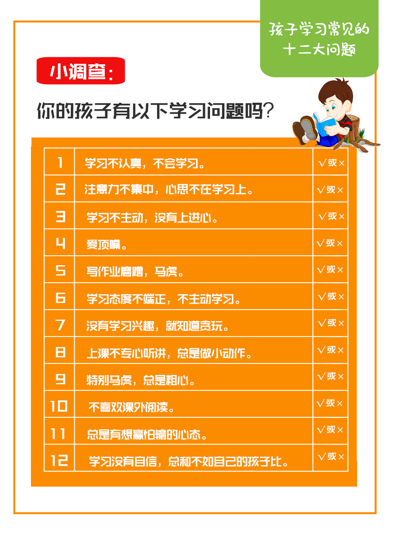 小孩常见学习问题,孩子学习常见问题及解决方案