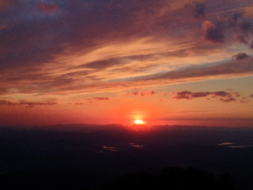 新宾岗山日出,新宾岗山的雪景