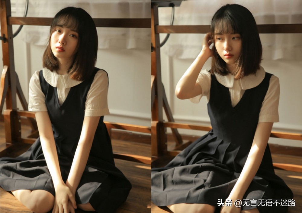 青春靓丽的大学校花,清纯秀气的女孩