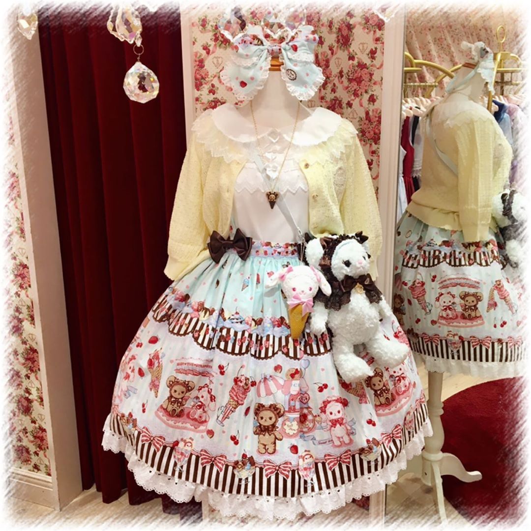 显瘦蓝色lolita夏季,好看显白凉快的lolita