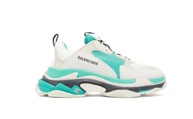 balenciaga老爹鞋triples,triples老爹鞋荧光绿夏天穿搭